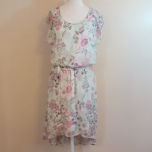 NWOT Tacera Floral Low High Dress